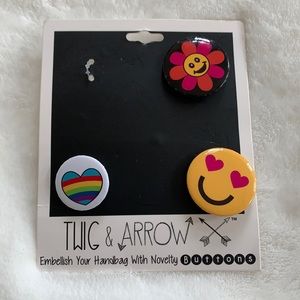 Set of 3 Button Pins